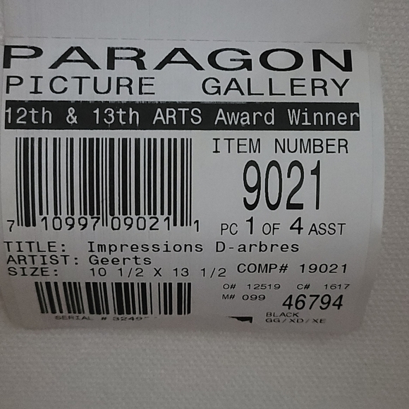 Impressions D' Arbres Seasons 2 Piece Canvas Painting Art Work by GEERTS Arts - Picture 7 of 7